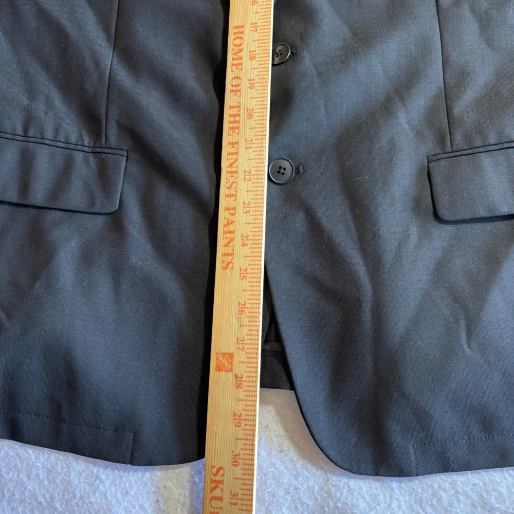 John Varvatos USA Men's Black‎ Wool Blazer Suit Coat Jacket Size 44R